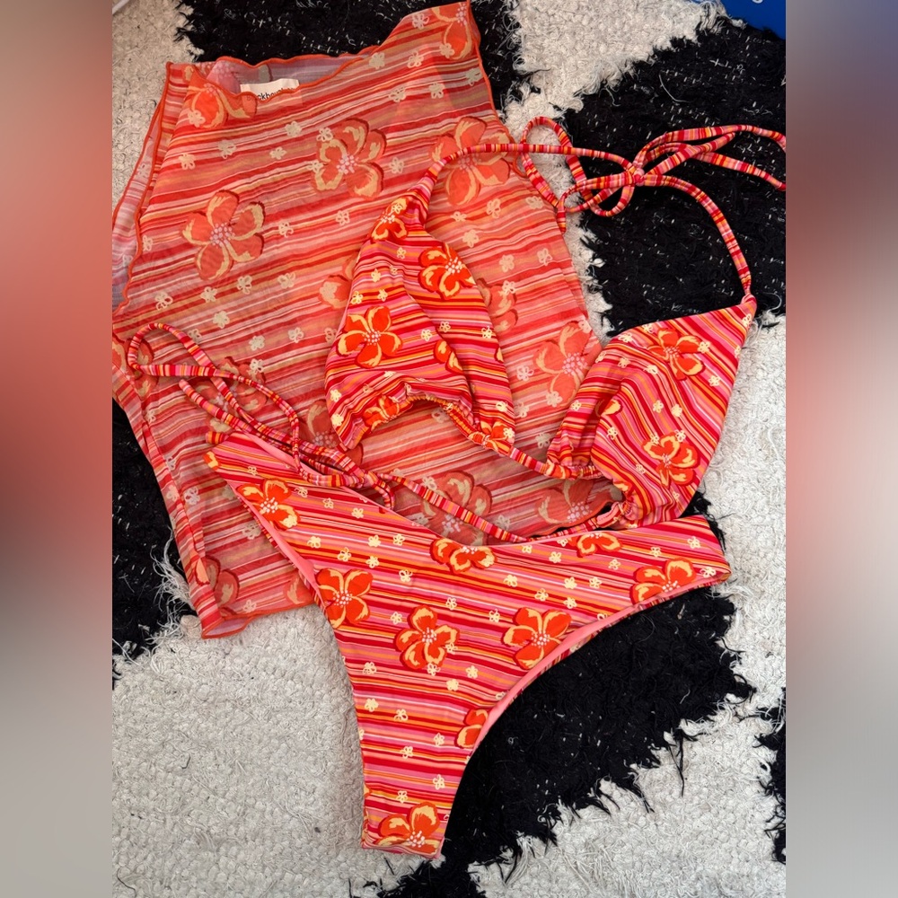 3 Piece Blackbough Bikini set